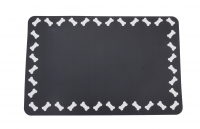 Napfunterlage SCHWARZ-WEI, 43 x 28 cm, 1 Stck