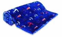 Hundedecke aus Softfleece, Motiv: Maritim, Mae 75 x 50 cm