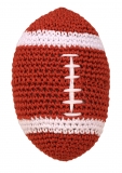 Rugbyball, handgehkelt, 9 x 6 cm