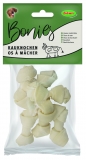 Weie Kauknochen geknotet, 7 cm