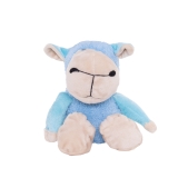Plsch-Schaf, blau-beige, 16 cm
