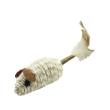 Baumwollmaus mit Schwanz aus Matatabi-Holz