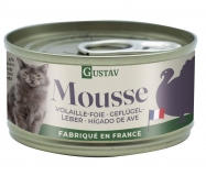 Gustav Mousse Geflgel-Leber fr Katzen, 85 g