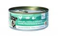 Hhnerbrust, Thunfisch und Gemse, 150 g