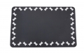 Napfunterlage SCHWARZ-WEI, 43 x 28 cm, 1 Stck