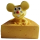 Kseecke mit Maus aus Latex, 8 cm