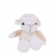 Plsch-Schaf, beige-wei, 16 cm