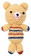 Teddybr, handgehkelt, 12,5 cm